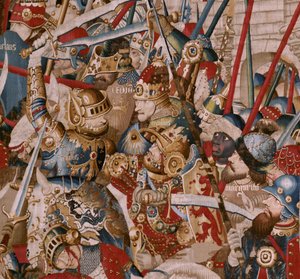 Tapisserie flamande. Série La Guerre de Troie. La Tente d