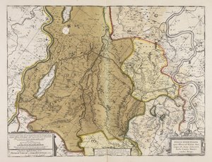 Fossa Eugeniana quae a Rheno ad Mosam duci coepta est anno MDCXXVII ductu comitis Henrici vanden Berge - Unbekannter Künstler