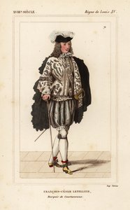François-César Letellier, Marquis de Courtanvaux, scientifique et soldat, membre de l