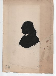 Franz Liszt (1811-1886) (ca. 1850, silhouette) - Unbekannter Künstler