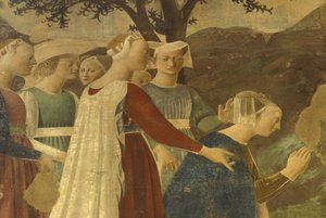 Fresque, basilique San Francesco, Arezzo, Toscane, Italie - Unbekannter Künstler