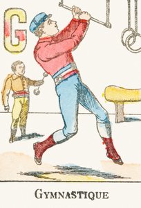 G : Gymnastique - Gravure extraite de "Alphabet des jeux", vers 1890 - Unbekannt