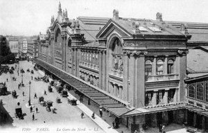 Gare du Nord, Paris, vers 1900 - Unbekannter Künstler