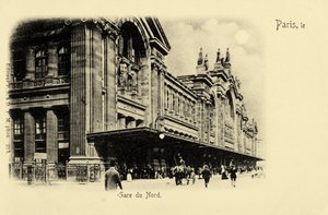 Gare du Nord, Paris, vers 1900 - Unbekannter Künstler