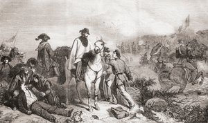 Garibaldi en Italie pendant le siège de Rome en 1849