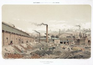 Scènes industrielles générales, mine de charbon à Valentin Cocq, Belgique - Unbekannt