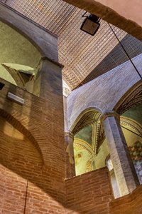 Escalier gothique, XIIIe - XIVe siècle, Palazzo Trinci, Foligno, Ombrie - Unbekannter Künstler