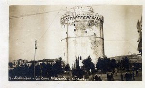Grèce, Salonique : vue de la Tour Blanche - Carte postale 1914-1918