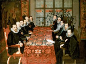Portrait de groupe : les représentants à la conférence de Somerset House - Unbekannter Künstler