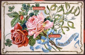 Fleurs de bonne année, début du 20e siècle