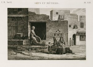 Aiguiseur de couteaux, Égypte, vers 1798 - Unbekannt