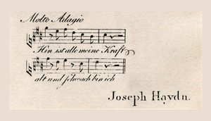 Carte "Anti-Visite" de Haydn (gravure)