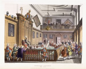 Le Collège des Hérauts : La Salle, de "Le Microcosme de Londres", 1808-1810