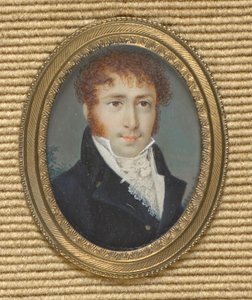 Homme avec favoris - Unbekannter Künstler