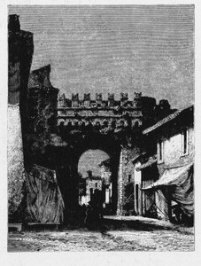 Histoire de la Rome antique. La Porta Settimiana est une porte du mur d