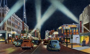 Boulevard Hollywood la nuit Californie - Unbekannter Künstler