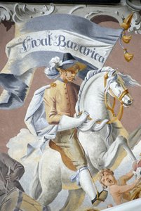 Cavalier, Fresque, Bavière, Allemagne - Unbekannter Künstler