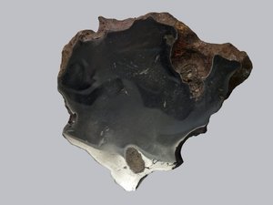 Météorite de fer (IAB). Trouvée à Canyon Diablo (USA) en 1891. Musée national d