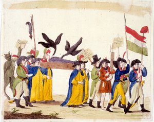 Illustration italienne représentant la Révolution française 1795 - Unbekannter Künstler