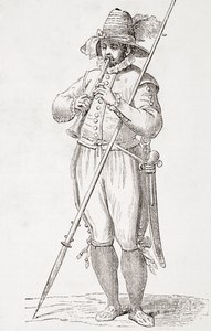 Paysanne italienne jouant de la dulzaina, d