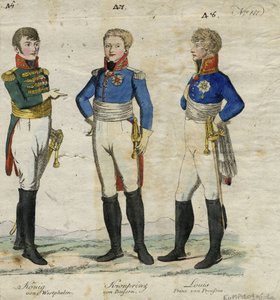 Jérôme Bonaparte Roi de Westphalie, Prince Louis Ferdinand de Prusse et Louis Ier de Bavière
