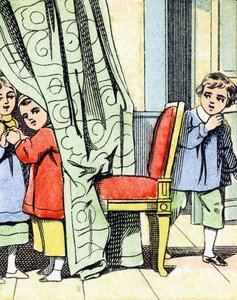 Jeu : cache-cache - Alphabet - divertissements enfantins - Imagerie d