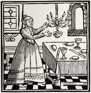 Femme juive allumant le sabbat