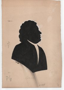 Johann Sebastian Bach (1685-1750) (vers 1850, silhouette) - Unbekannter Künstler