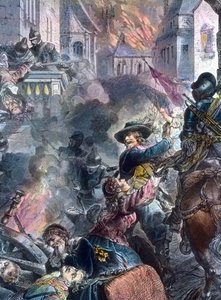 Johann Tserclaes combattant à la ville de Magdebourg - Unbekannter Künstler
