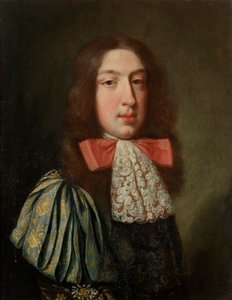 Jeune homme avec jabot en dentelle - Unbekannter Künstler