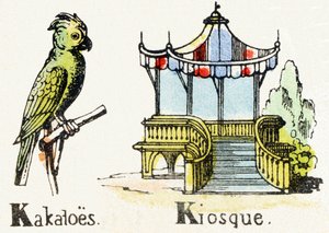 K - Kakatoes Kiosque - Alphabet de divertissement pour enfants c.1890 - Unbekannt