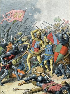 Jean II le Bon à la bataille de Poitiers (1356) - Unbekannter Künstler
