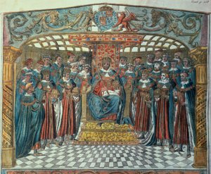 Le roi Richard Ier et ses barons - Unbekannter Künstler