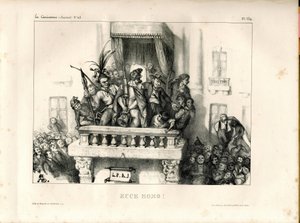 La Caricature (1830) politique, satirique en N & B - Unbekannter Künstler