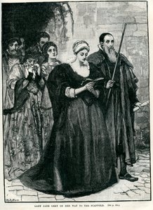 Lady Jane Grey en route vers son exécution - Unbekannter Künstler