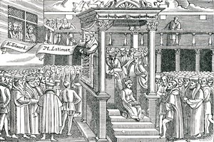 Latimer prêchant devant Édouard VI - Unbekannter Künstler