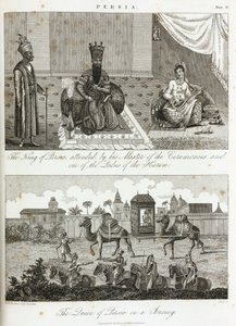 Le roi et la reine de Perse, vers 1810-1829 - Unbekannt