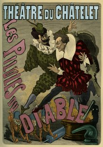 Les Pilules du Diable - affiche publicitaire féerie - Unbekannter Künstler