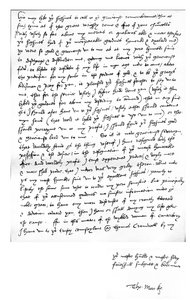 Lettre de Thomas More au roi Henri VIII, écrite à son domicile à Chelsea, 5 mars - Unbekannt