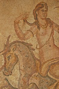 Libye, mosaïque romaine de Nymphe et Satyre de la Villa de Jason Magnus - Unbekannt