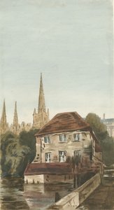 Lichfield - Maison du régisseur dans The Close : aquarelle, nd [?XIXe siècle] - Unbekannt