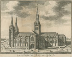 Cathédrale de Lichfield - Vue Sud