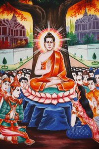 Vie du Bouddha : Enseignant aux gens chaque soir - Unbekannt