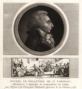 Louis-Michel le Peletier, Marquis de Saint-Fargeau (1760-1793), homme politique français et martyr de la Révolution française - Unbekannt