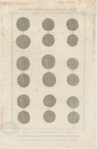 Madeley - Monnaies romaines : gravure, nd [c 1817] - Unbekannt