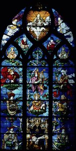 Madone et Enfant avec anges et portraits reflétant le patronage d