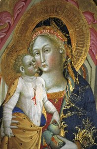 Madone et enfant, Francesco di Gentile, XIVe siècle, musée Piersanti, Matelica, Marches, Italie - Unbekannt