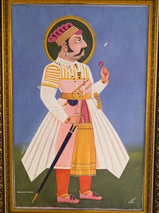 Maharaja Kumbha, Peinture, Fort de Mehrangarh, Jodhpur, Rajasthan, Inde, Asie