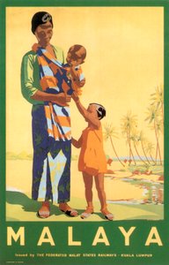 Malaisie, par les chemins de fer des États malais fédérés - Unbekannter Künstler