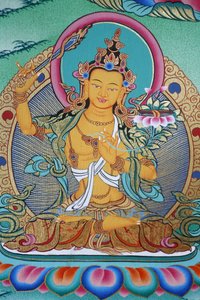 Manjushri, divinité de la connaissance. Monastère de Kopan, Katmandou, Népal - Unbekannt
